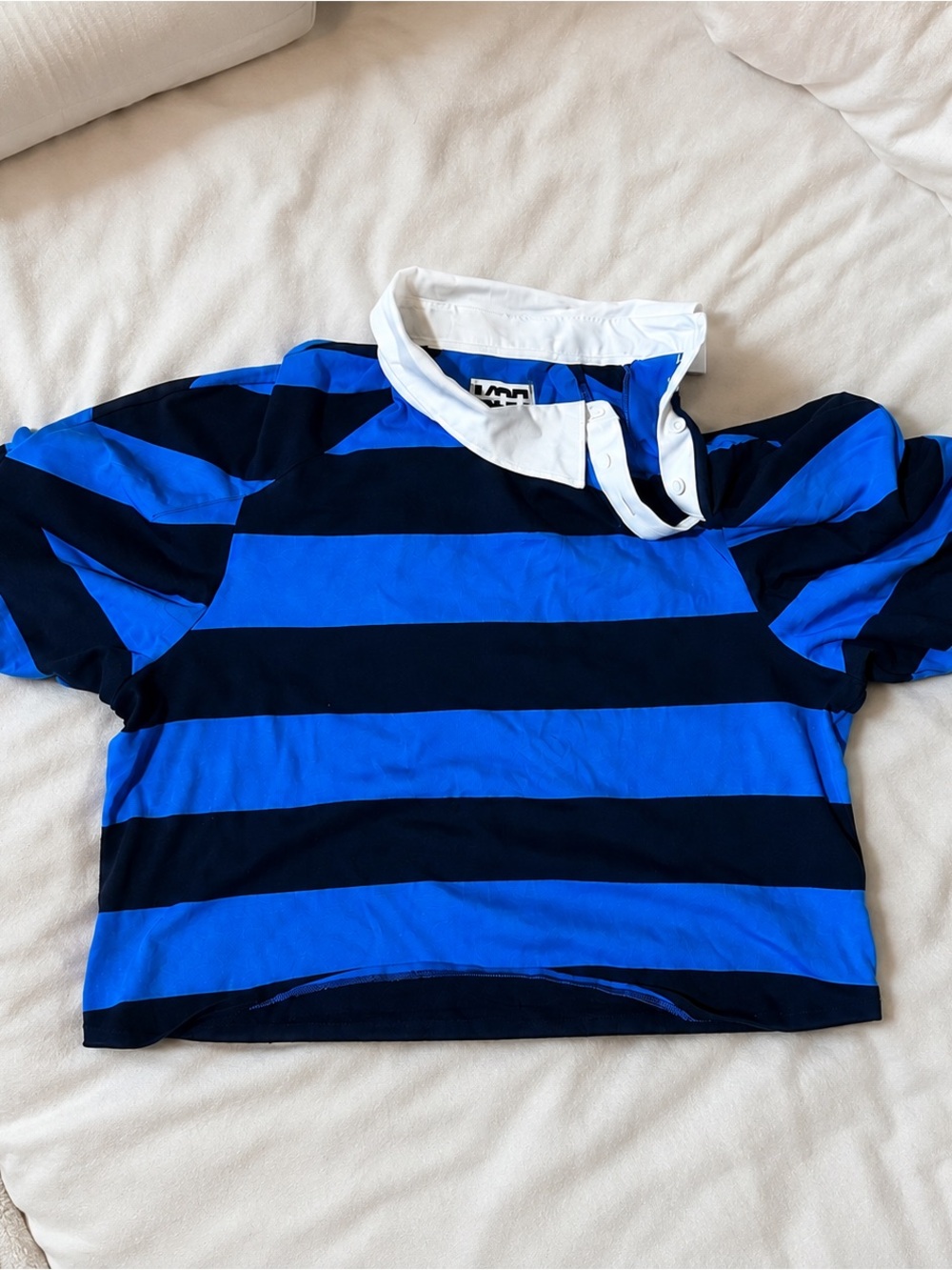 KBB by KAHLANA XL Striped crewneck with White Collar - Picture 4 of 4